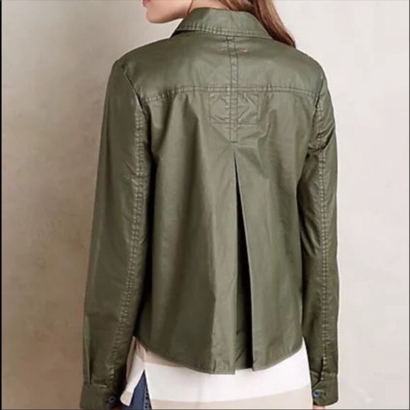 Anthropologie Hei Hei Waxed Utility Jacket (H2) - Picture 3 of 6